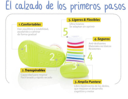 imagen de beneficios foto de ATTIPAS Zapatos Primeros Pasos con niños