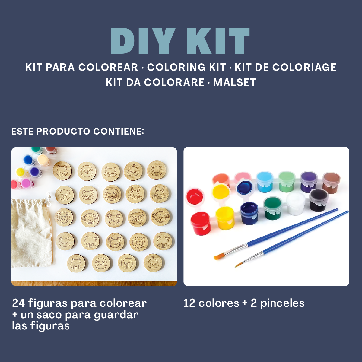 Kit para Colorear y Juego de Memoria Infantil