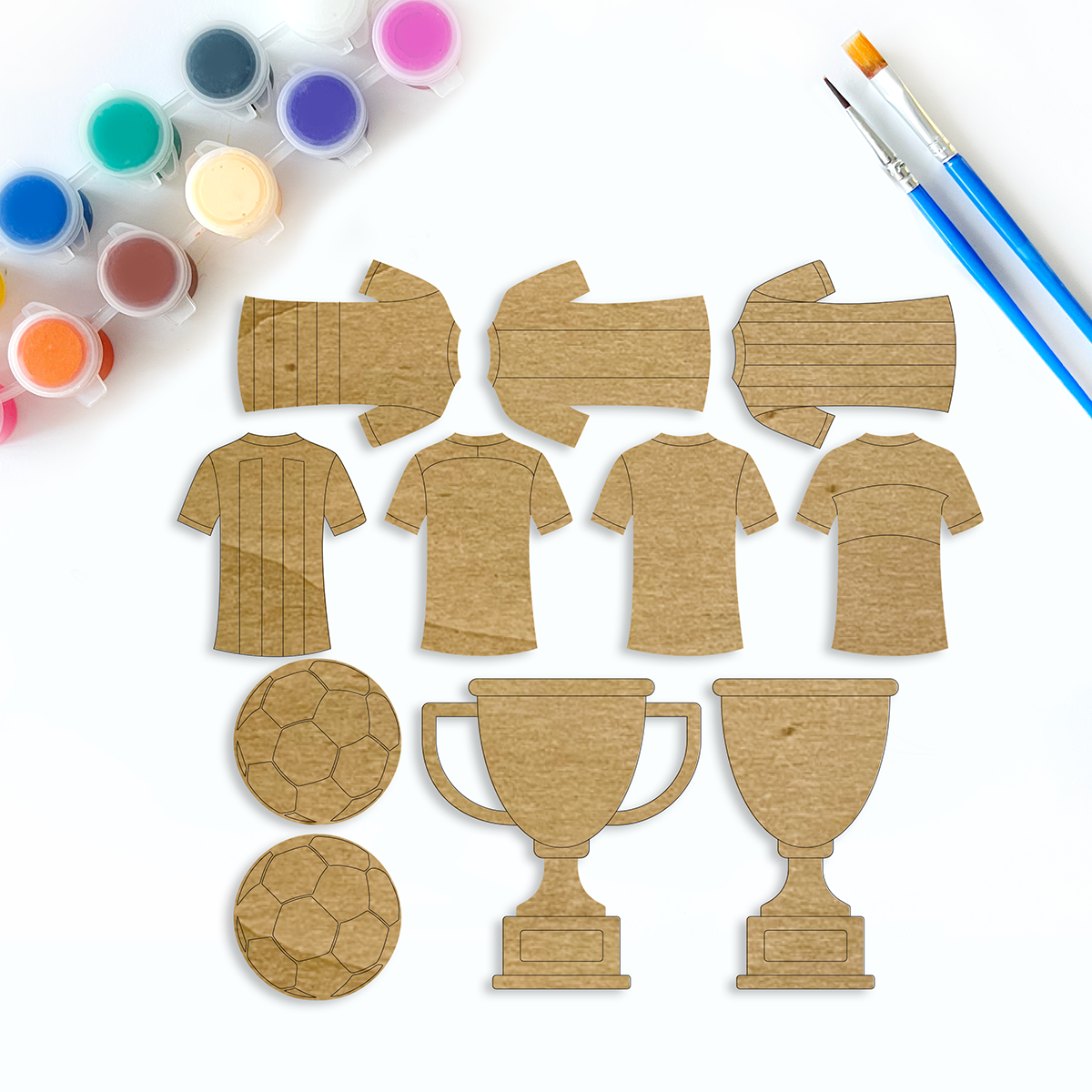 Kit para Colorear Infantil - Temática de Fútbol