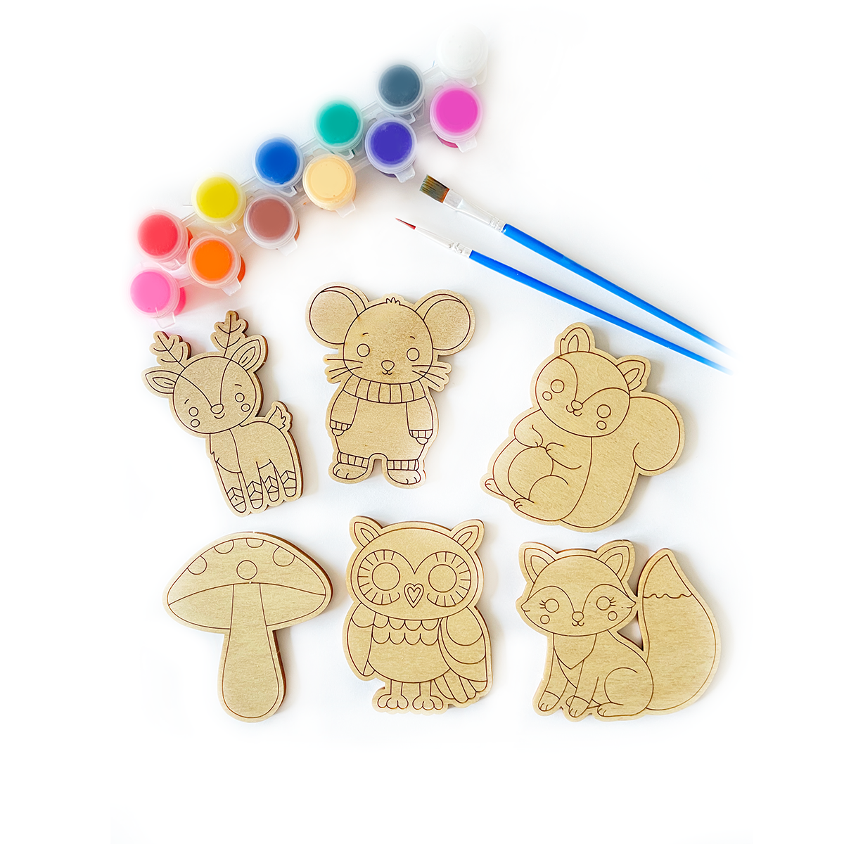 Kit para Colorear Infantil - Animales del Bosque