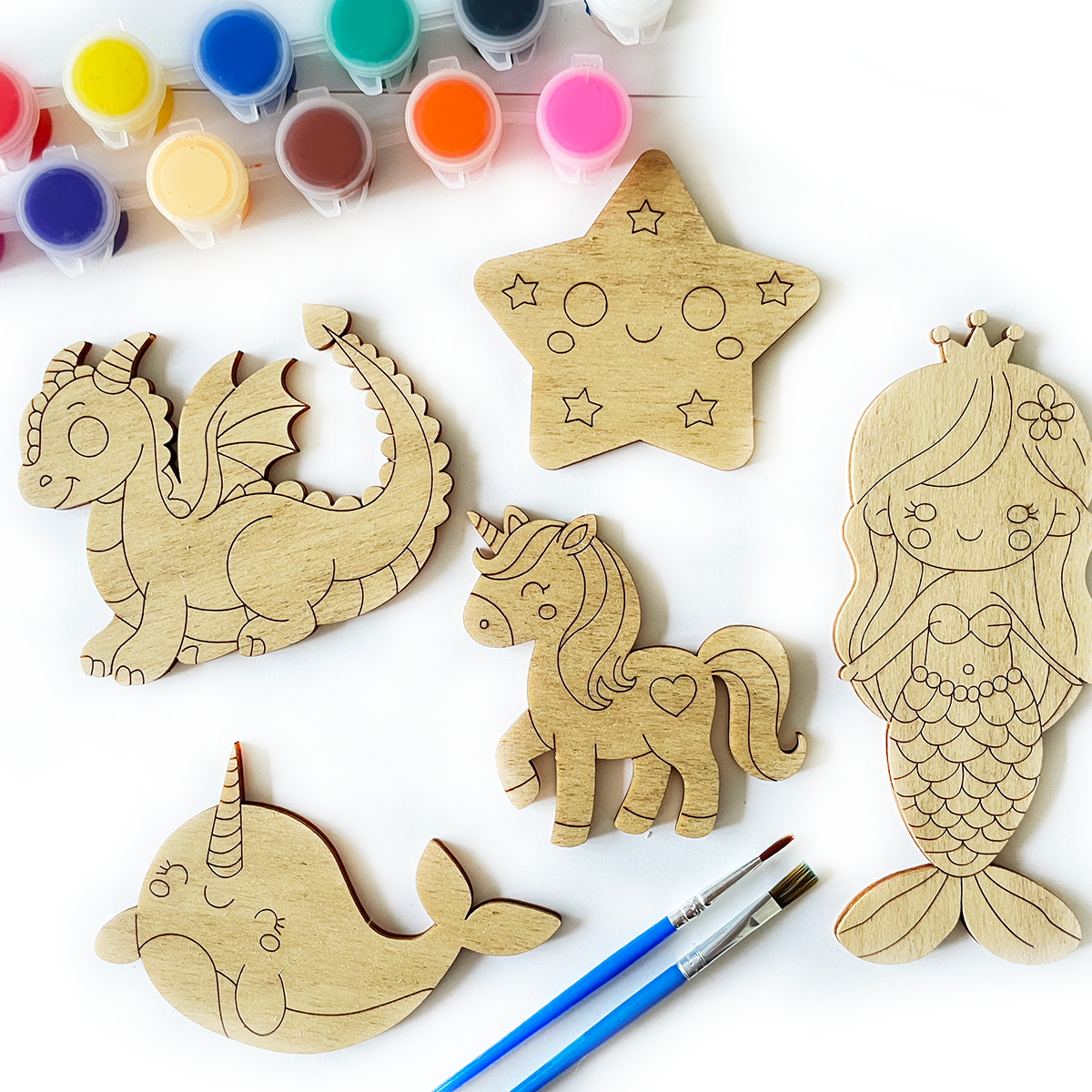 Kit para Colorear Infantil - Animales fantásticos