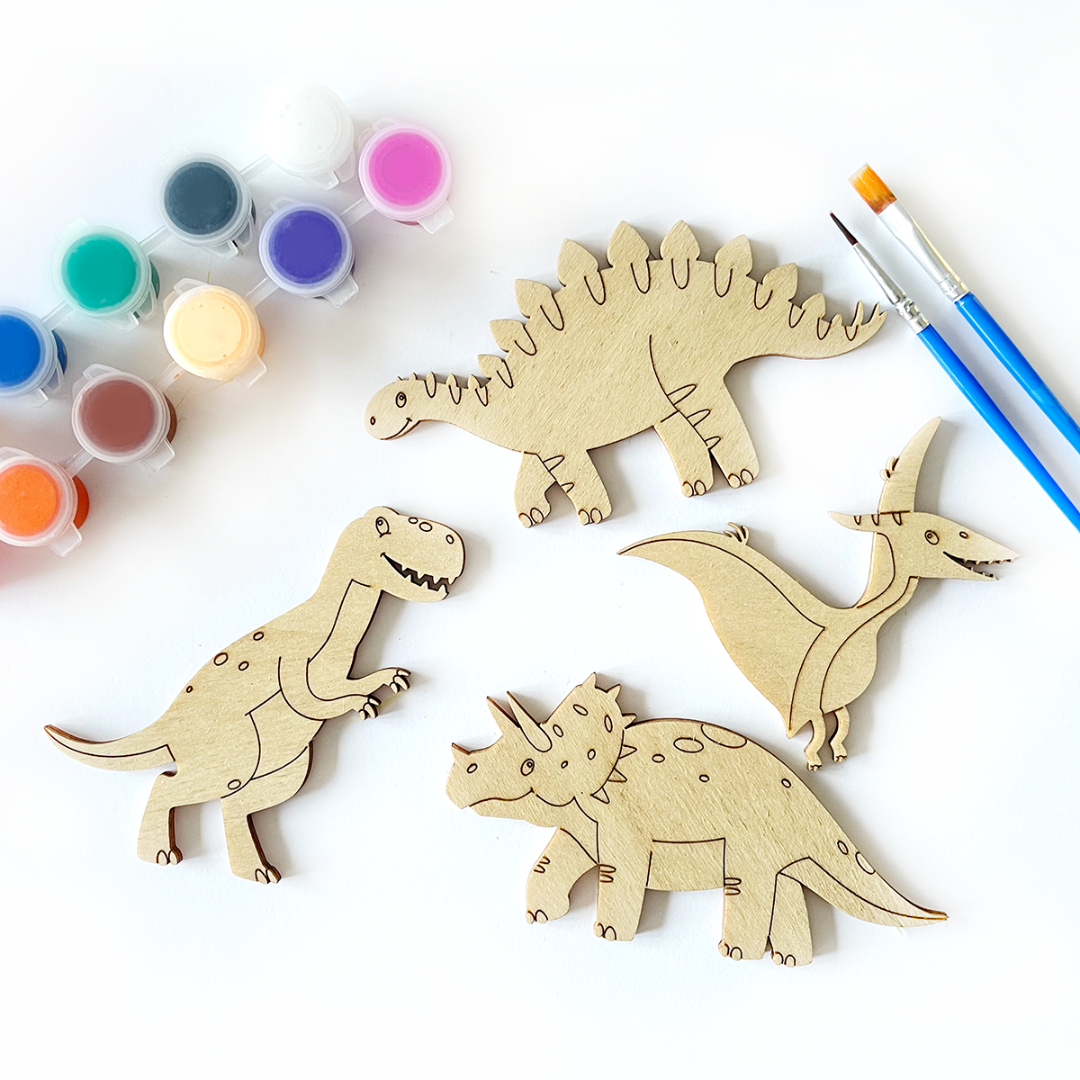 Kit para Colorear Infantil - Temática Dinosaurios