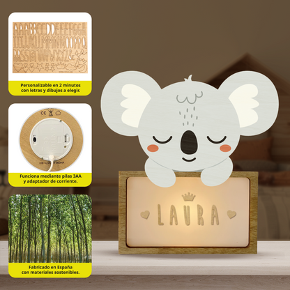 lampara koala personalizada