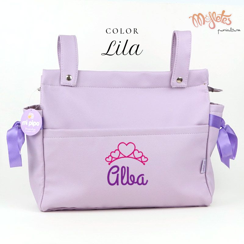 Bolso Personalizado Panera Polipiel con lazos