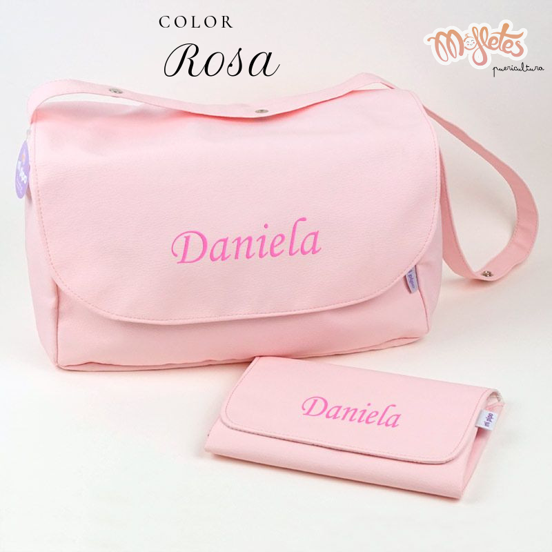 Set Personalizado Bolso Solapa + Cambiador Polipiel