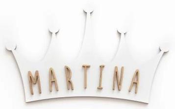 Placa de Madera Personalizada Corona