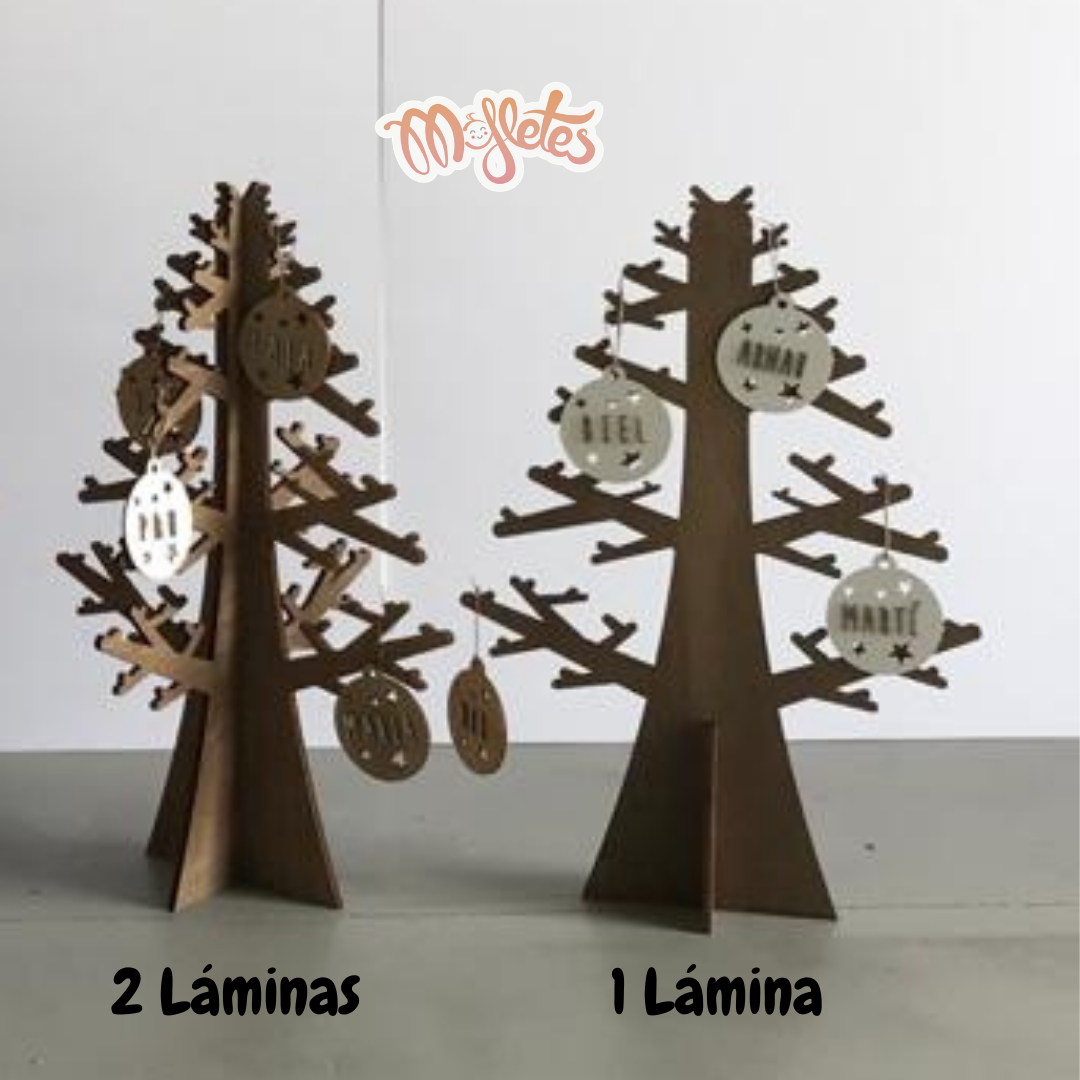 Árbol de Navidad  65 cm 100% Madera