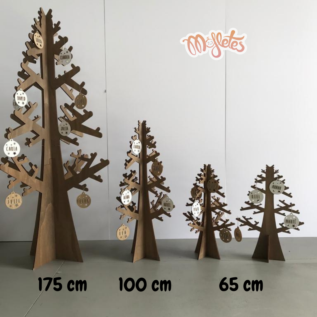 Árbol de Navidad 175 cm 100% Madera