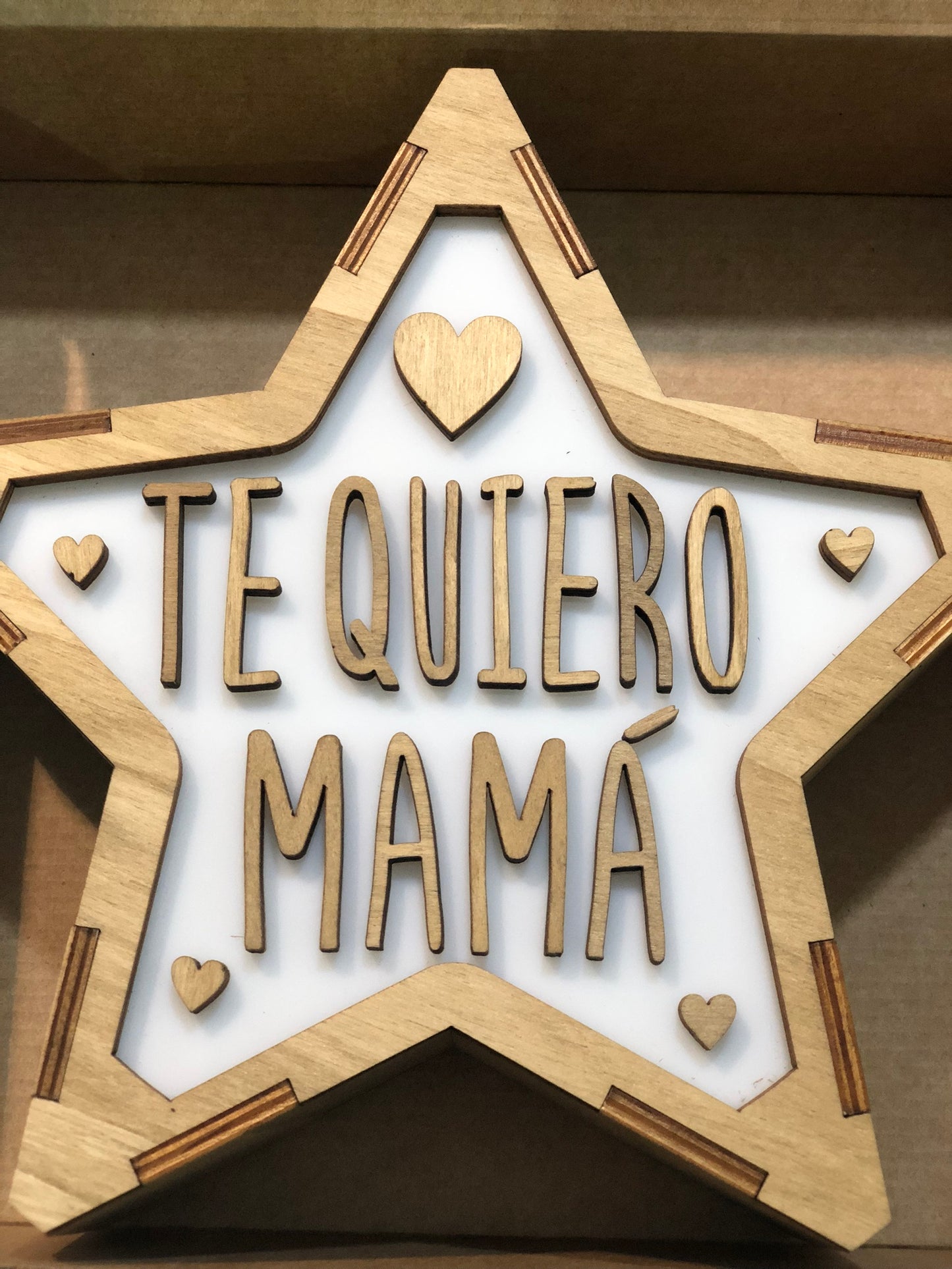 Lámpara Día de la Madre TE QUIERO MAMÁ