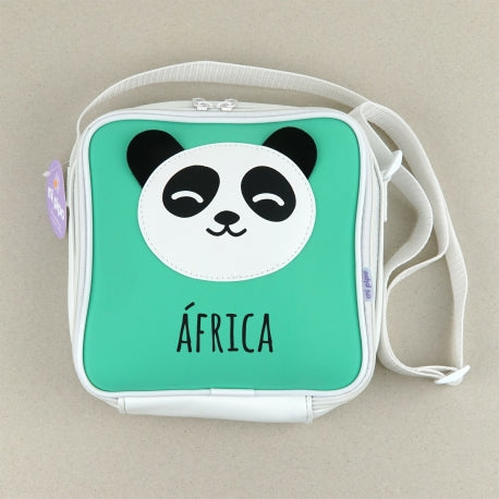 Bolsa Isotérmica Personalizada Panda Menta