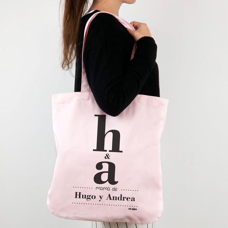 Bolso de Tela Personalizado Iniciales