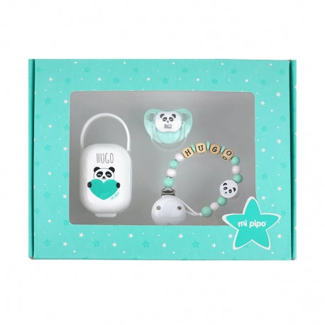 Cajita My Baby Personalizada Panda Menta