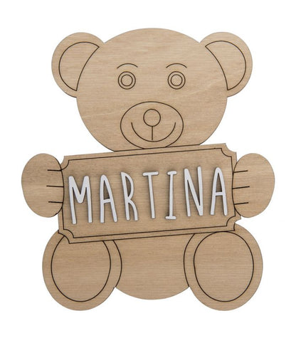 Topper Personalizado para Tartas - Osito