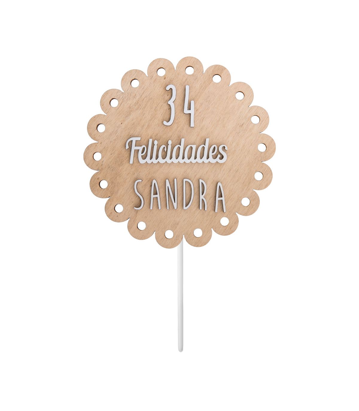 Topper Personalizado para Tartas - Redondo Grande