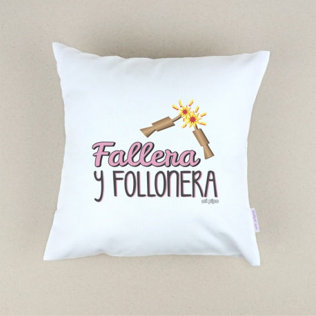 Cojín Personalizado Fallera y follonera