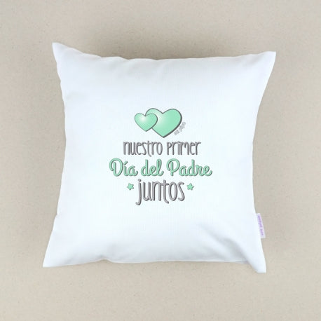 Cojín Personalizado menta Primer día del padre