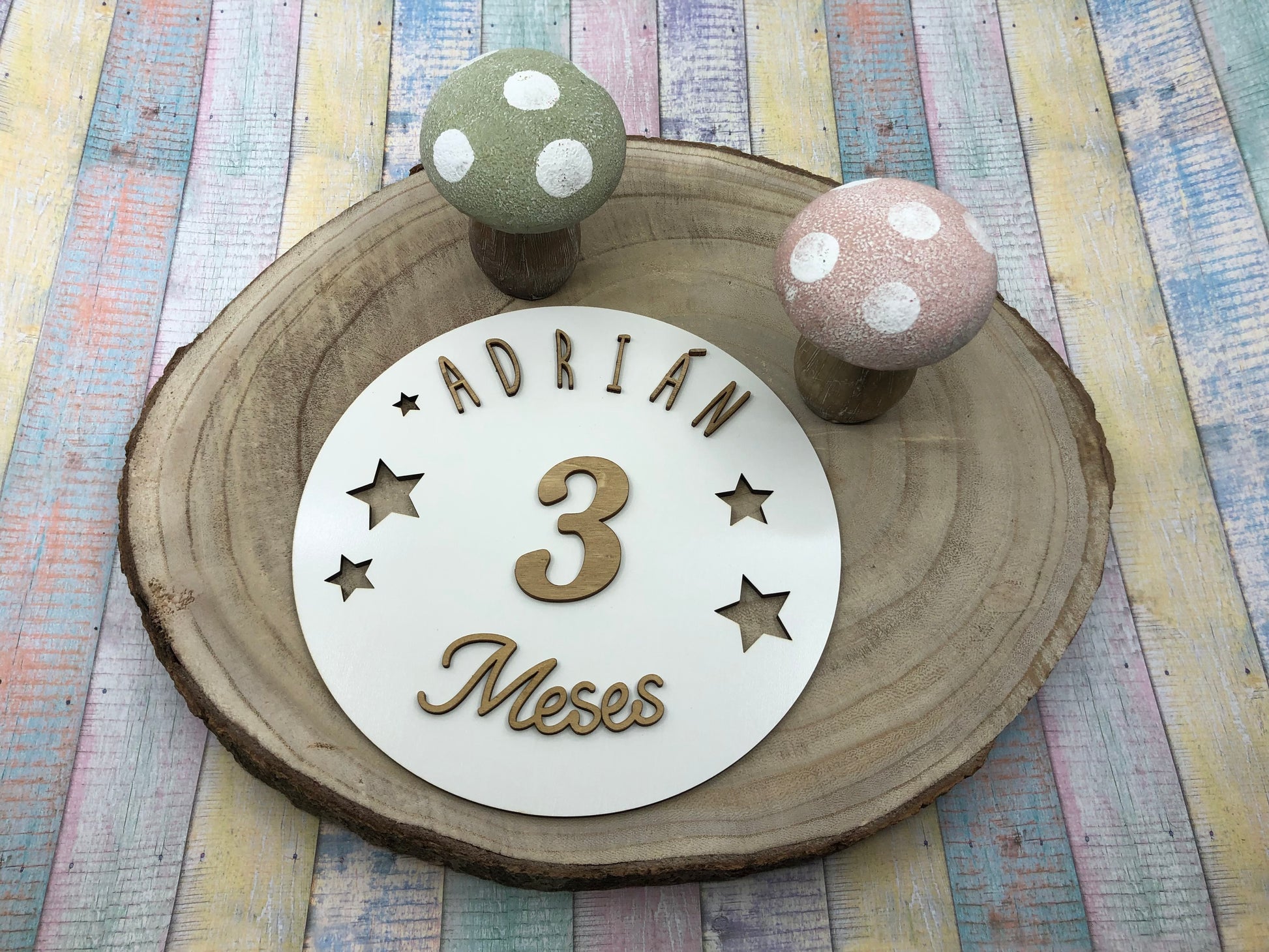 Placa Cumple meses