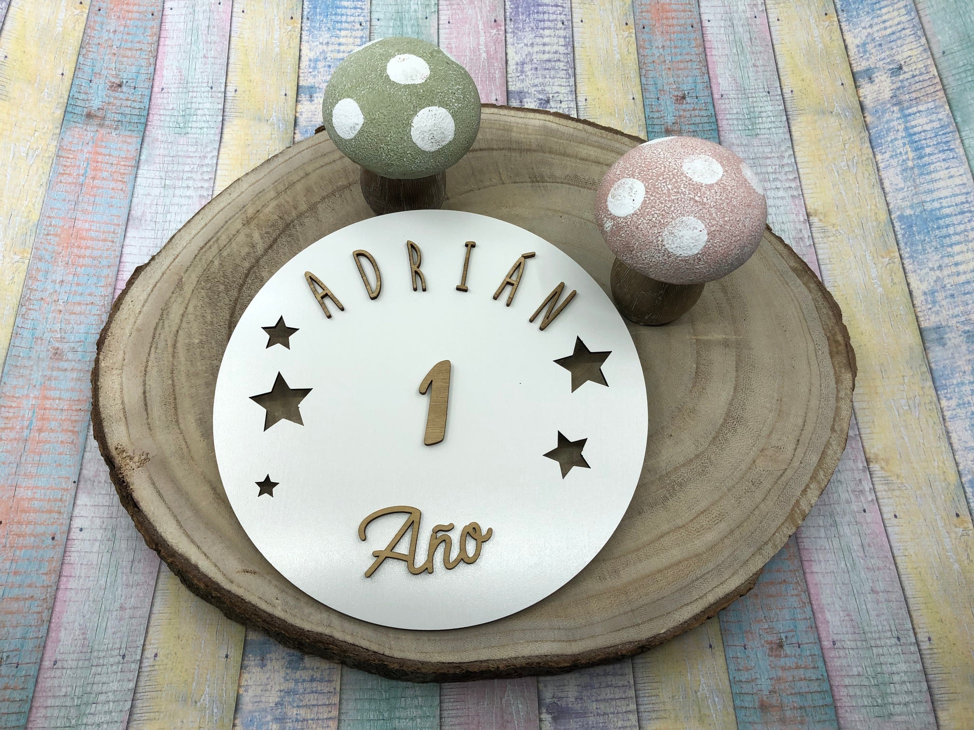 Placa Cumple meses