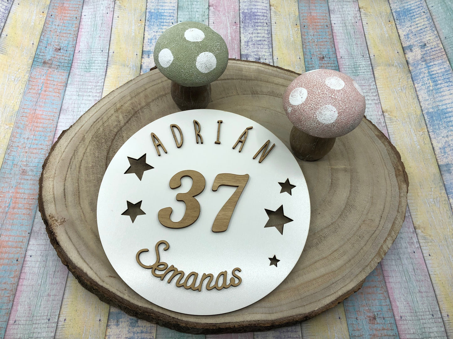 Placa Cumple meses