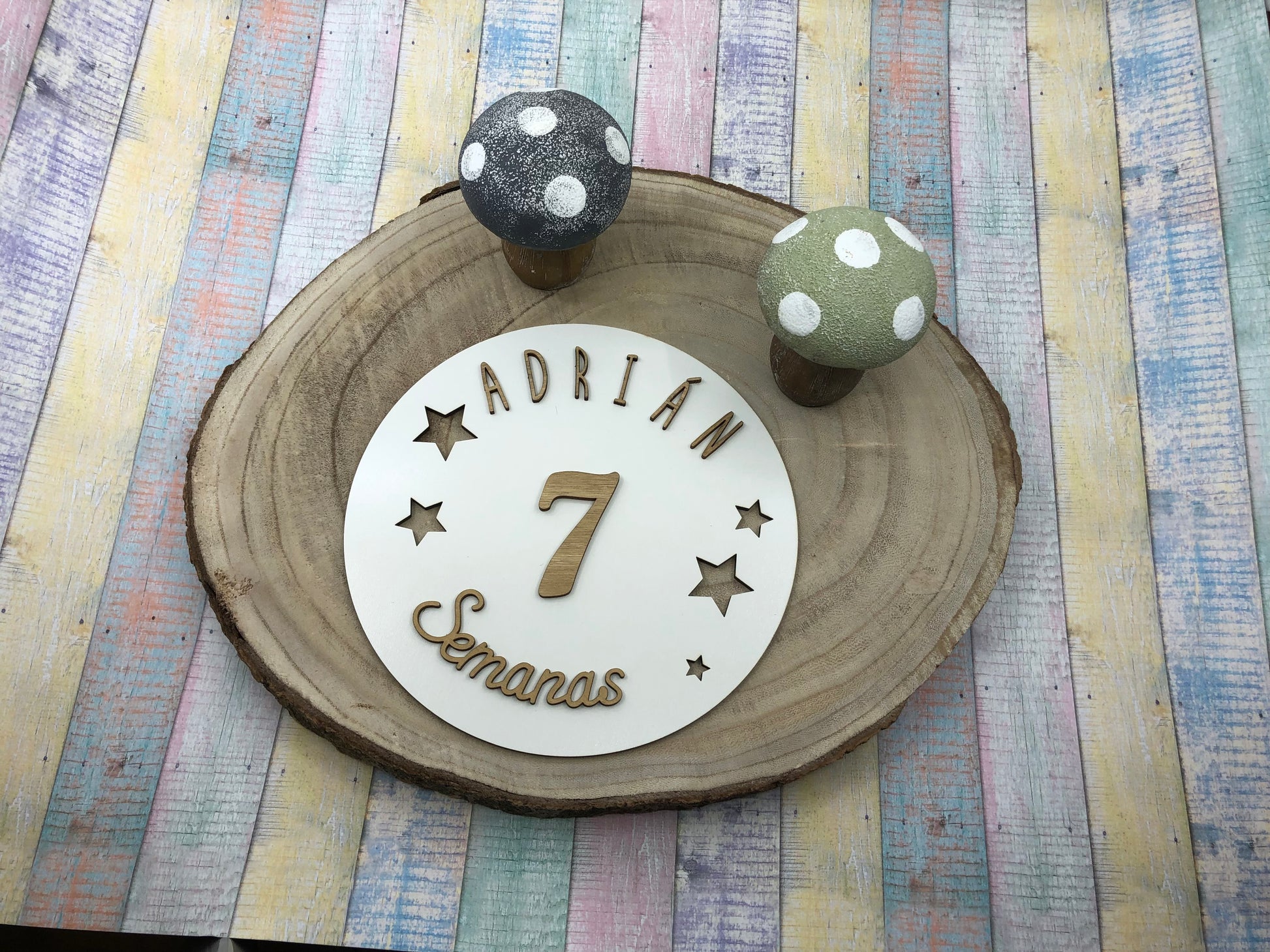 Placa Cumple meses