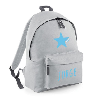 Mochila Niños Gris Personalizada