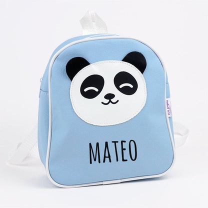 Mochila Personalizada Panda Azul