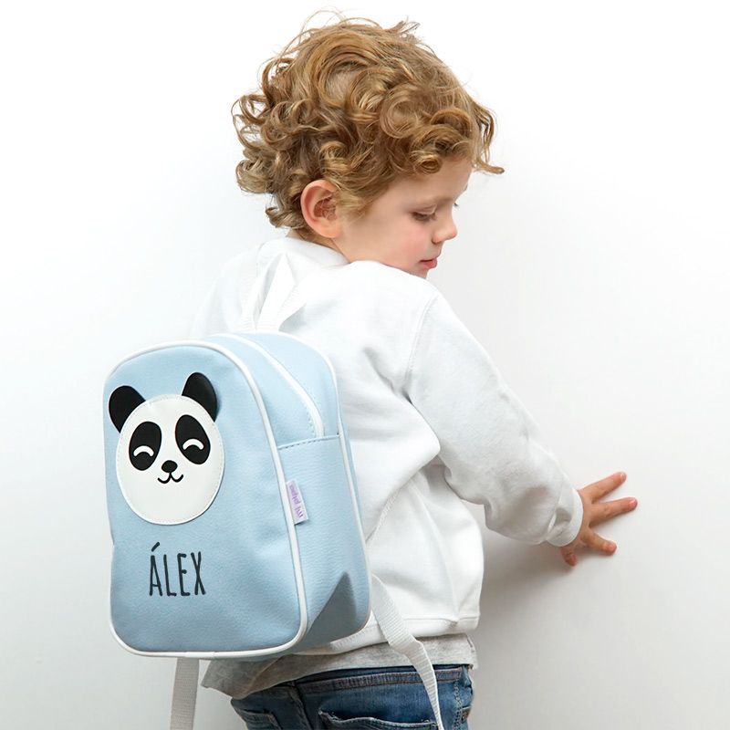 Mochila Personalizada Panda Azul