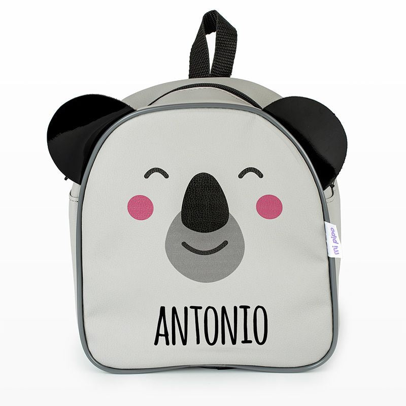 Mochila Infantil Personalizada Koala Gris