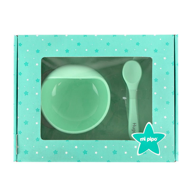 Vajilla Personalizada Silicona Menta